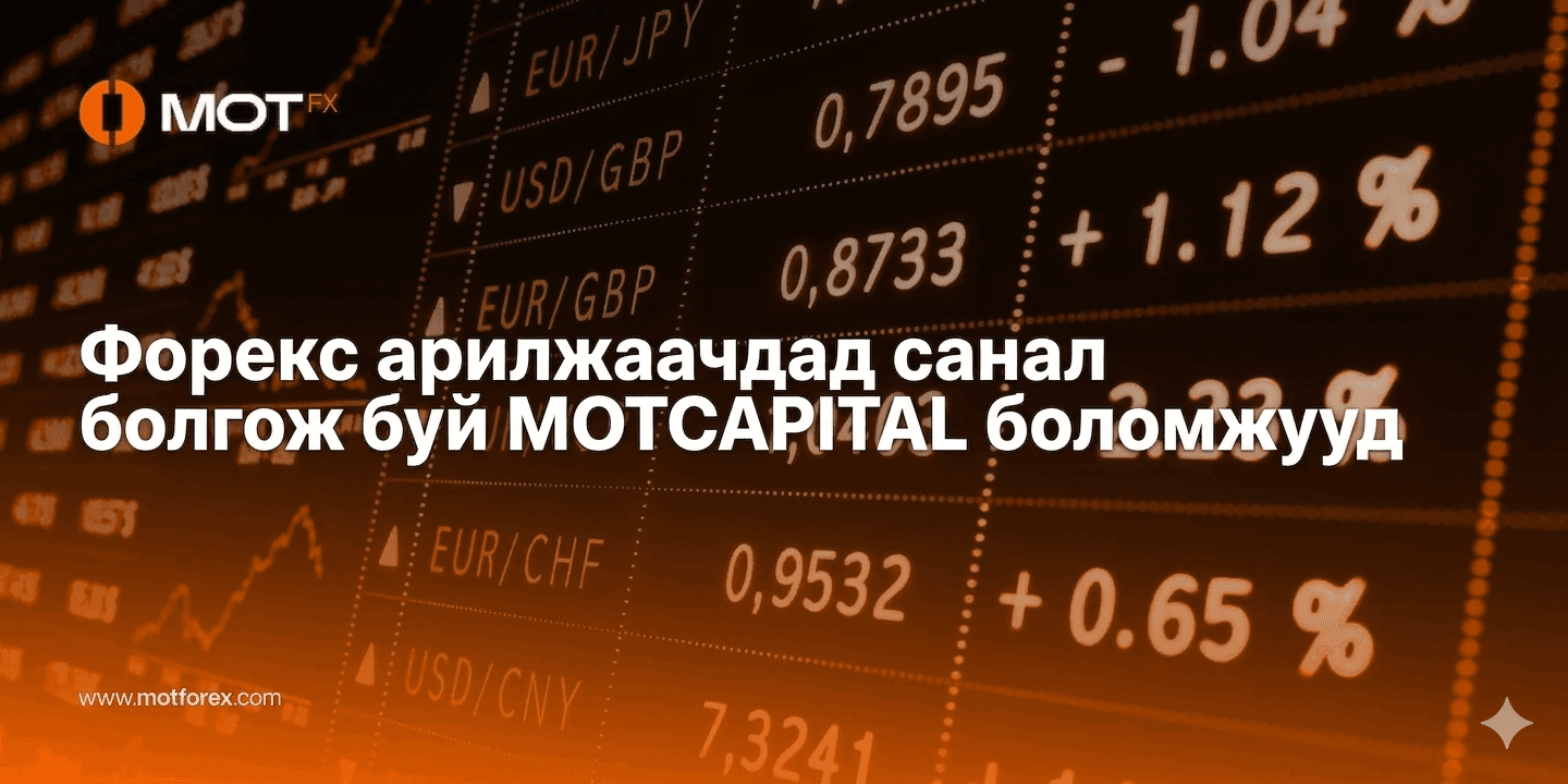 Форекс арилжаачдад санал болгож буй MOTCAPITAL боломжууд