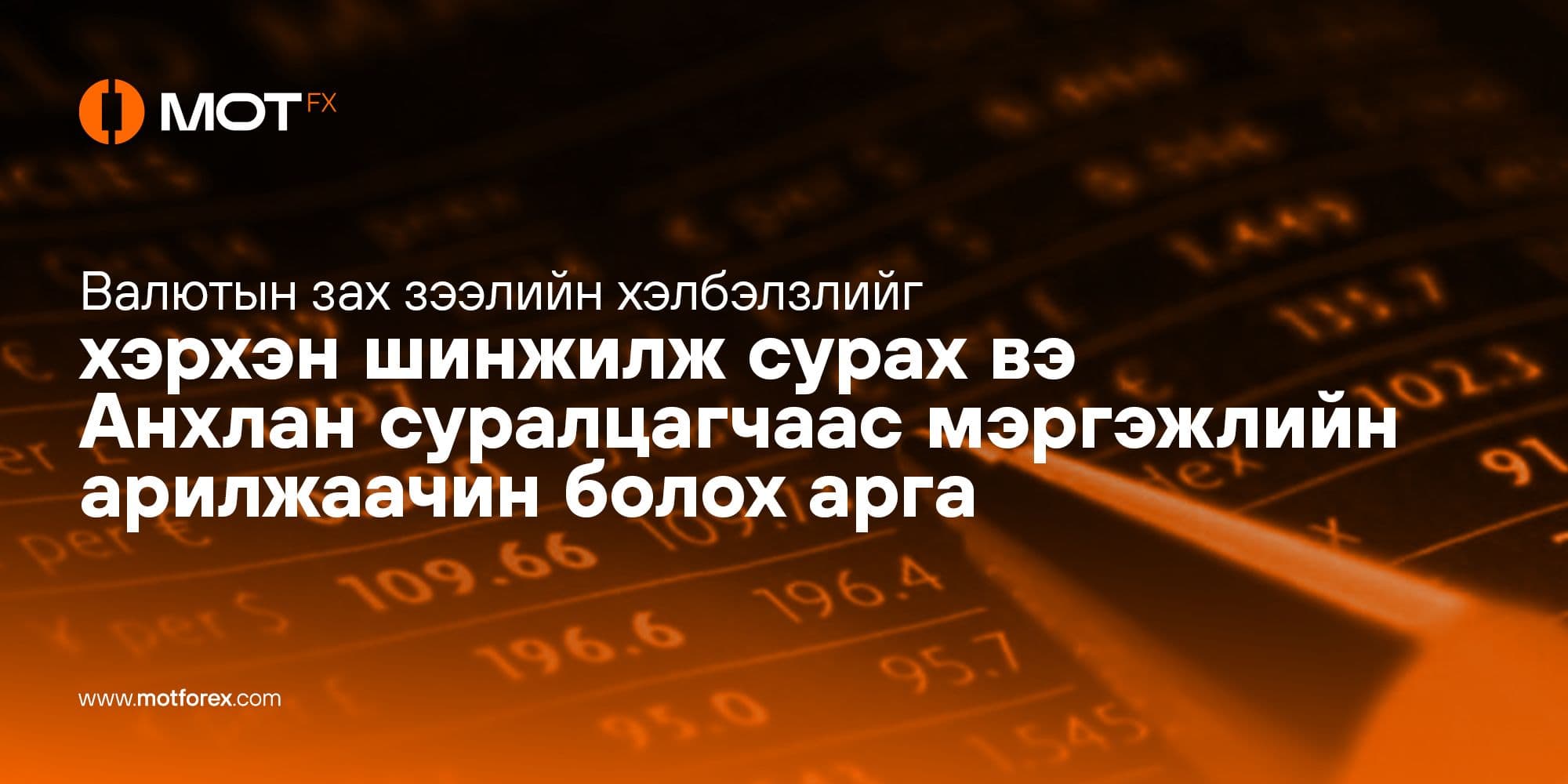 Валютын зах зээлийн хэлбэлзлийг хэрхэн шинжилж сурах вэ – Анхлан суралцагчаас мэргэжлийн арилжаачин болох хүртэл